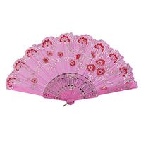 Lace Silk FoldingFan, Dance Fan, Chinease/Japanese Folding, Hand Folding Fans for Women/Men, Hand Fan Festival Gift Fan Craft Fan