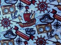 'NUGGLEBUDDY New! Microwavable Moist Heat & Aromatherapy Organic Rice Pack-Cold Pack. Cute" A PIRATE'S LIFE" Flannel Infused with SWEET LAVENDER Aromatherapy! The Perfect Gift!