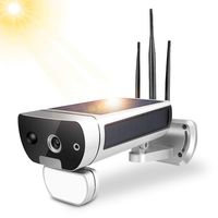 Solar Powered IP Camera, 1080P HD Security Camera, Outdoor Aluminium Alloy 1080P HD Solar Power WiFi Network Waterproof Security Camera Safety
