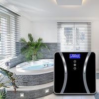 🎁 Scale Clearance 🎁, Accurate Body Bathroom Fat Scale Display Seven Ttems Of Data 180KG/400 Pounds by Little Story