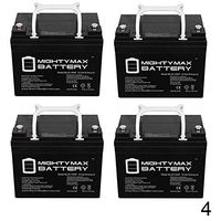 Mighty Max Battery 12V 35AH SLA INT Battery for Amigo Smart Shopper Scooter - 4 Pack Brand Product