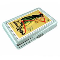 Metal Silver Cigarette Case Vintage Poster D-205 Il Segno Eli Zorro