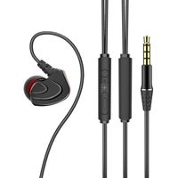 Cheng-store Earbuds 3.5MM Metal In-Ear Wired Earphones HiFi Stereo Bass Earbuds Headphones With Microphone For Phone Computer Headset