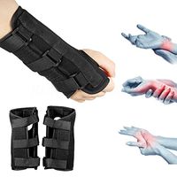 Marketworldcup 1 Pair Carpal Tunnel 2 Wrist Brace Support Sprain Forearm Splint Band Strap Bar