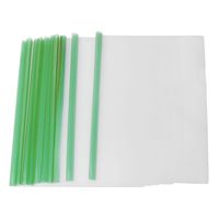 Uxcell A4 Business Sliding Bar Report File Folder, 10-Pieces, Clear Green