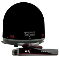 Winegard PA2035R Pathway X1 Automatic Portable Truck Satellite TV Antenna with DISH Wally Receiver Bundle (Trucking Satellite Antenna, Optional Mounts) - Black