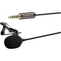 Saramonic Lavalier Clip-On Microphone for Smartphone with 4M Extension Cable Professional Video Microphone (SR-LMX1+)