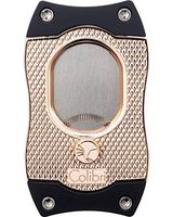 Monza S-Cut Serrated Cigar Cutter in an Attractive Gift Box Warranty Rose Gold Black