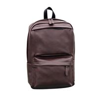 Tootu Men's Women's Leather Backpack Laptop Satchel Travel School Rucksack Bag (Brown)