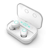 CHUANGE Sport Earbuds Wireless Earphones Bluetooth Headset Wireless Earphones IPX7 Waterproof Sweatproof Bluetooth 5.0 Stereo Hi-Fi Sound with 3600mA Charging Case [2019 Version] (White)