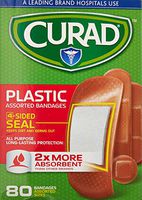 Bandage, Latex Free, Beige, Plastic, PK80