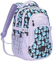 Staples Pembroke 18" Backpack, Gem Pattern, 6.88"W x 18.11"H x 12.20"D (52425) Multicolor