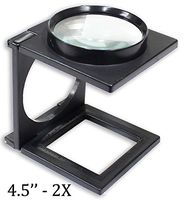 ToolUSA 2.5X Folding Magnifier with SAE & Metric Rulers: MG-07555
