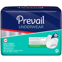 Prevail Adult Underwear, Size Small/Medium, Full Case of 72 Briefs