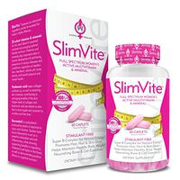 SLIMVITE – Women’s Multivitamin for Weight Loss & Beauty, Multi Vitamin Metabolism Booster with Resveratrol & Green Coffee Bean Extract for Hair Skin & Nails and Appetite Suppressant, 30 Day Supply