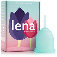 Lena Menstrual Cup - Reusable Period Cup - Tampon and Pad Alternative - Regular Flow - Small - Turquoise
