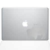 The Decal Guru Gotta Go Buffalo MacBook Decal Vinyl Sticker - 13" MacBook Pro (2016 & Newer) - Silver (1072-MAC-13X-S)