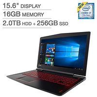Lenovo Legion Y520 15.6" IPS Full HD (1920x1080) Gaming Laptop - Intel Core i7-7700HQ, 16GB DDR4, 256GB PCIe SSD + 2TB HDD, NVIDIA GTX 1050Ti 4GB, Backlit, Type-C, Windows 10 (Renewed)