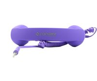 SANOXY Phone Retro Handset (3.5mm) Mic Retro POP Cell Phone Handset for Mac iPhone Ipad,Nokia Gift Item (Purple)
