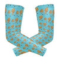 Playing Dog Purebred Puppy Unisex Arm Sleeve UV Protection Arm Compression Sleeve Skin Protection Sport Arm Cooler Sleeve for Running Hiking Jogging Motorcycling Climbing Camping