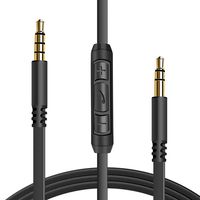 Replacement Audio Cable Cord Wire for Beats by Dr Dre Headphones Solo/Studio/Pro/Detox/Wireless/Mixr/Executive/Pill (Black-Flat)