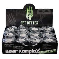 Bear Komplex Athletic Sports Tape, 12 Pack of Premium Adhesive Wrap, 5 cm Tape, Sweatproof, Breathable, and Non-Slip for Lifting, Crossfit, and Hook Grip, Hypoallergenic and Latex Free (Tape 12 Pack)