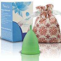 Athena Menstrual Cups Period Cup - One Pack | Regular Flow | Transparent Green Size 2 Large | A Softer Menstruation Cup Made for Easier Periods | Excellent Tampon and Pad Alternative