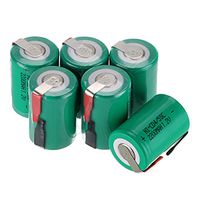 WINDMAX 6PCS 1.2V 2200mah Green 4/5 SubC Ni-CD Rechargable Batteries