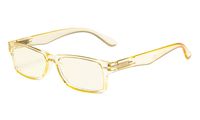 Eyekepper Computer Readers UV Protection, Anti Glare, Anti Blue Rays Reading Glasses (Yellow/Light Yellow Tinted Lens) +1.25