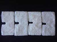 (Ship from USA) 4 Shark Steam Pocket Mop Rectangle Cleaning Pads S3501 S3550 S3601 S3901 No Box