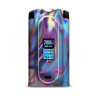 IT'S A SKIN Decal Vinyl Wrap for VooPoo VMate 200w Mod Vape Sticker Sleeve Cover/Opalescent Resin Marble Oil Slick