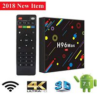 2018 TV Box, 4GB DDR4+32GB Yongf H96 Max Smart 4K TV Box Android 7.1.2 RK3328 Quad Core CPU Wifi Set Top Boxes Support 3D 4K Ultra HD TV