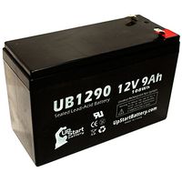 Replacement for Oneac 900 Battery - Replacement UB1290 Universal Sealed Lead Acid Battery (12V, 9Ah, 9000mAh, F1 Terminal, AGM, SLA) - Includes Two F1 to F2 Terminal Adapters