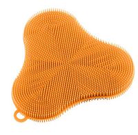 Kuhn Rikon 20442 Stay Clean Silicone Clover Scrubber, one size, orange
