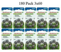 ZeniPower Size 675 PR44 Mercury Free Hearing Aid Batteries Pack of 180