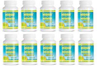 Super Colon 1800 Weight Loss Detox Cleanse All Natural with Acai Fruit and Fennel Seeds 60 Capsules Per Bottle (10 bottles)