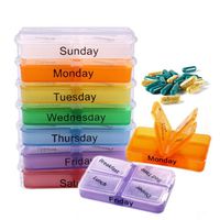 Jocestyle 28 Cells 7 Day Medicine Container Holder Box Weekly Pill Storage Case Daily Pill Organizer