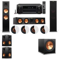 Dolby Atmos 5.1.4 Klipsch RP-280F Tower Speakers R-115SW with Denon AVR-X6300H