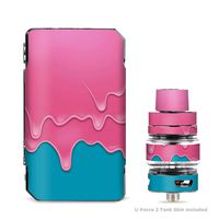 IT'S A SKIN Decal Vinyl Wrap for VooPoo Drag 2 V2 & UForce T2 Tank Vape Sticker Sleeve Cover/Dripping Ice Cream Drips
