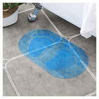 GHHZZQ 3 Pieces Bathtub Mats Massage Waterproof Safety Strong Adsorption Soft and Comfortable Bathe Shower WC Household Carpets, 5 Colors (Color : B, Size : 50x80cm)