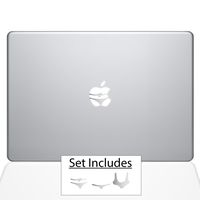 The Decal Guru Beach Babes MacBook Decal Vinyl Sticker - 13" MacBook Air - Silver (0216-MAC-13A-S)