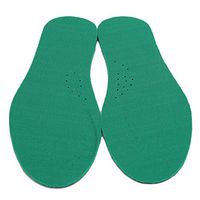 TraveT Ultra Thin Breathable Leather Insole Absorb Sweat Deodorize Replacement Sole Insoles,Green Bottom Apricot Noodles 37-38,Size 2