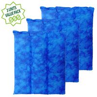 Nature Creation Set of 3 Lumbar Microwave Heating Pads - Family Favorite Value Pack - Aromatherapy Weighted Moist Heat Pads for All Pain Relief and Relaxation - Easy Soothing Comfort (Blue Marble)