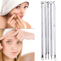 Acne needles,SUPPION 5 Pcs Pimple Blemish Comedone Acne Extractor Remover Tool Set