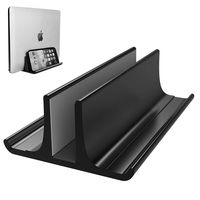 Vertical Laptop Stand Holder Adjustable Desktop Notebook Dock Space-Saving Three-in-one for All MacBook Pro Air, Mac,HP, Dell, Microsoft Surface,Lenovo, up to 17.3 inch Black...