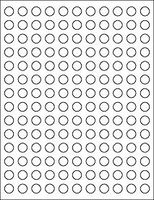 108 Blank Round White Essential Oil Top (Cap) Stickers, 1/2" Labels .5" Grand Parfums Indispensible Tool for Aromatherapy