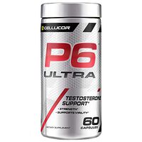 Cellucor P6 Ultra Testosterone Booster For Men, Build Strength & Cognitive Function, Boost Endurance & Energy Performance, Increase Virility Support, 60 Count