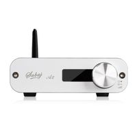 Sabaj A2 Small Desktop Stereo Audio Digital Amplifier with Bluetooth 4.0 USB Optical Input 55Wx2 Silver