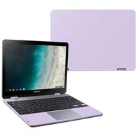 MightySkins Skin Compatible with Samsung Chromebook Plus LTE (2018) - Solid Lilac | Protective, Durable, and Unique Vinyl Decal wrap Cover | Easy to Apply, Remove, and Change Styles | Made in The USA