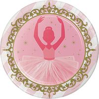 Creative Converting 322224 96 Count Sturdy Style Dinner/Large Paper Plates, Twinkle Toes